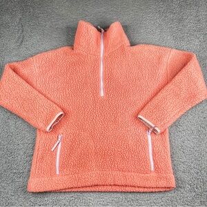 J. Crew Coral Fleece Jacket Size S
